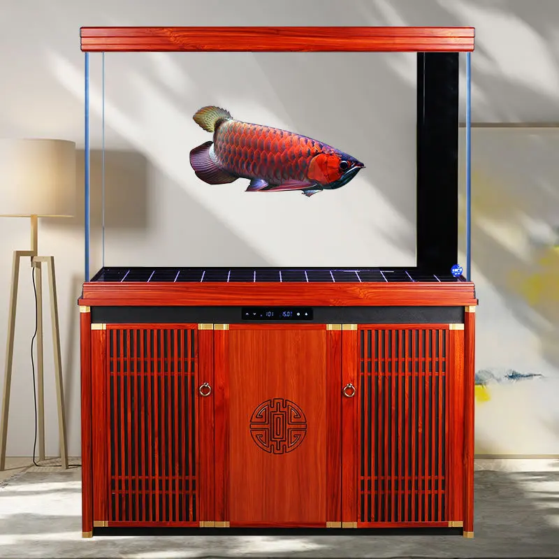 SUNSUN Landscape  Large Chili red arowana tank Ecological bottom filter Fish tank 1.5m Living room aquarium HXT series