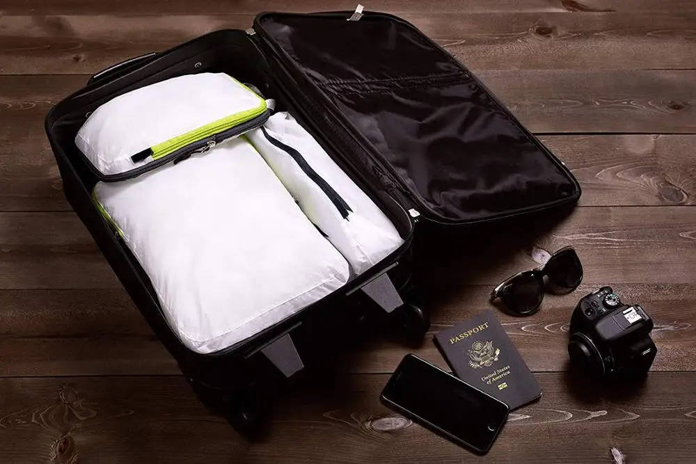 Premium OEM customized waterproof travel organizer cube set 6 compression packing cubes