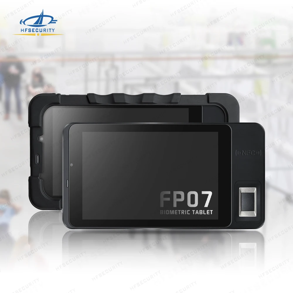 HFSecurity FP07 Android 11 Biometric Recognition OR Code Reader NFC Scanner Handheld Tablet with 4G GPS Function