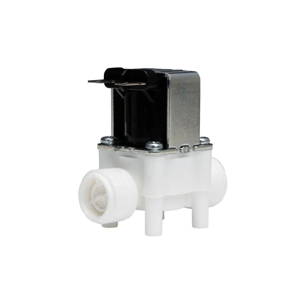 Food Grade 12v 24v 110v 220v Water Solenoid Valve Drinking Water Plastic Valve
