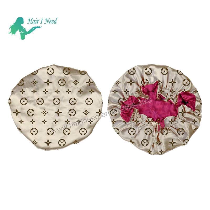 fast shipping women custom satin designer bonnet vendor with logo luxury