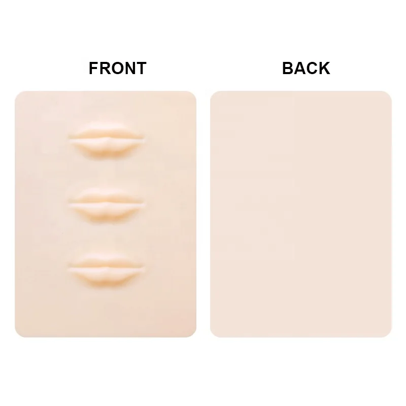 Beauty Module Piercing Stereoscopic Tattoo 3D Double Side Permanent Silicone Thick Lip Microblading Practice Skin
