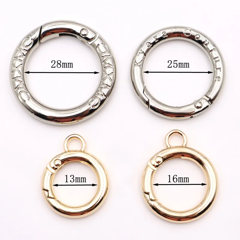 pvd nickel plated stainless steel spring ring clasp round claw spring ring clasp hook machine