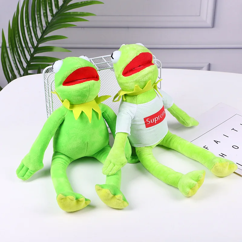 Hot Selling Kermit Frog Plush Toys Kremit Doll Sesame Street Doll Long Legged Frog Net Red Doll Wholesale
