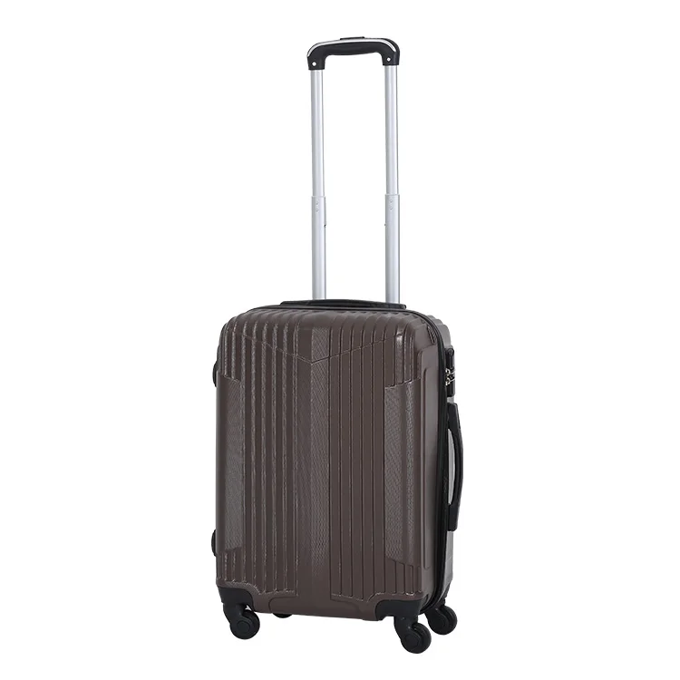 
Customized Logo coffee ABS custom travelling luggage sets carry-on trolley bag 