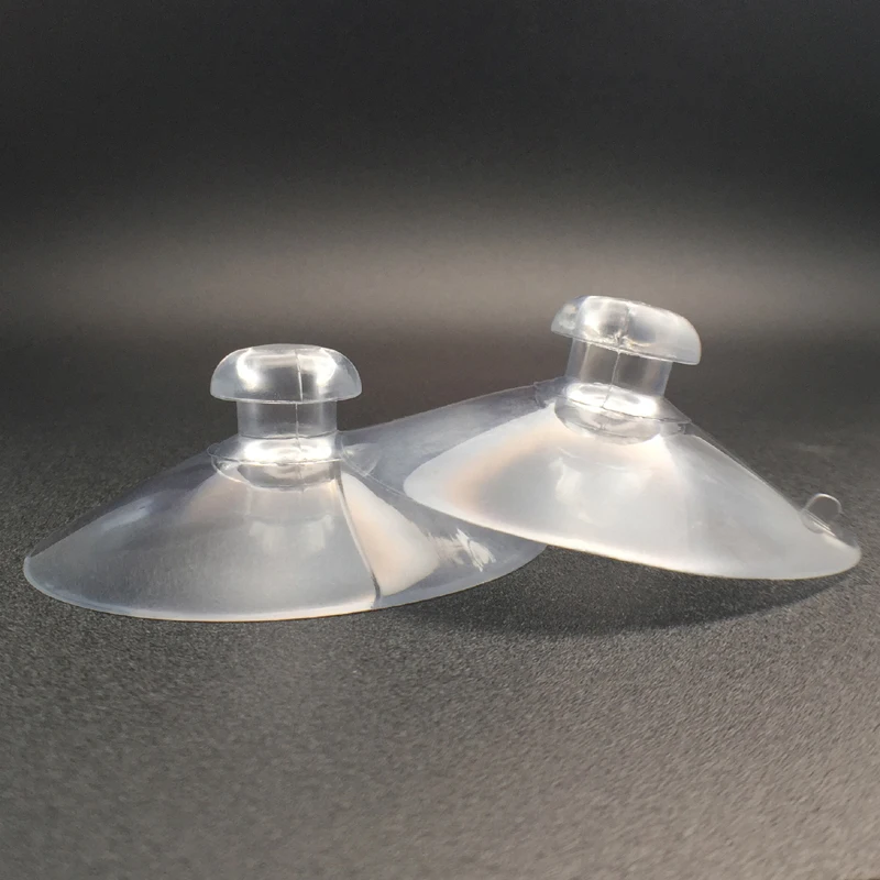 Free Sample Manufacture Custom Suction Cups For Glass Table Tops Spot Goods Sucker PVC Suction Cup with Side Hole