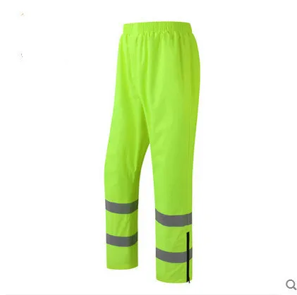 Yellow Workwear Reflective Waterproof Fire Resistant Outdoor Safety Hi-Vis New Pants For Men