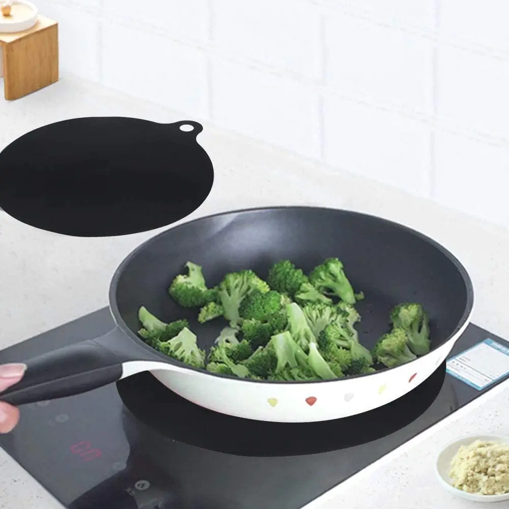 Kitchen Utensils Heat Insulated Pad Round Cooktop Protector Mat Household Silicone Induction Cooker Mat Opp Bag Europe