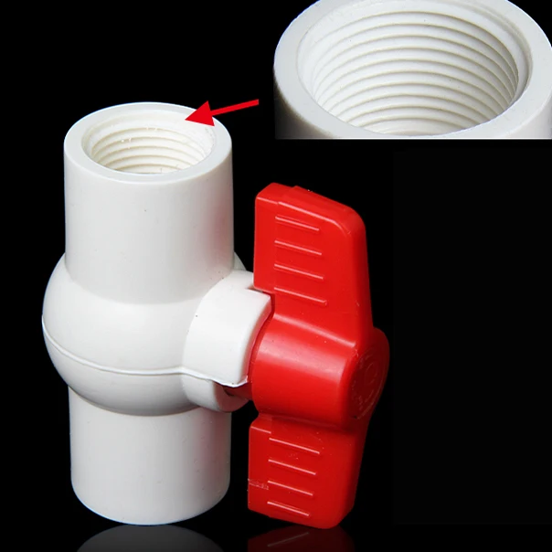 Irrigation Threaded 100mm 50mm pvc ball valve 1/2 Price List Pvc Ball Valve For Water Pipe Line