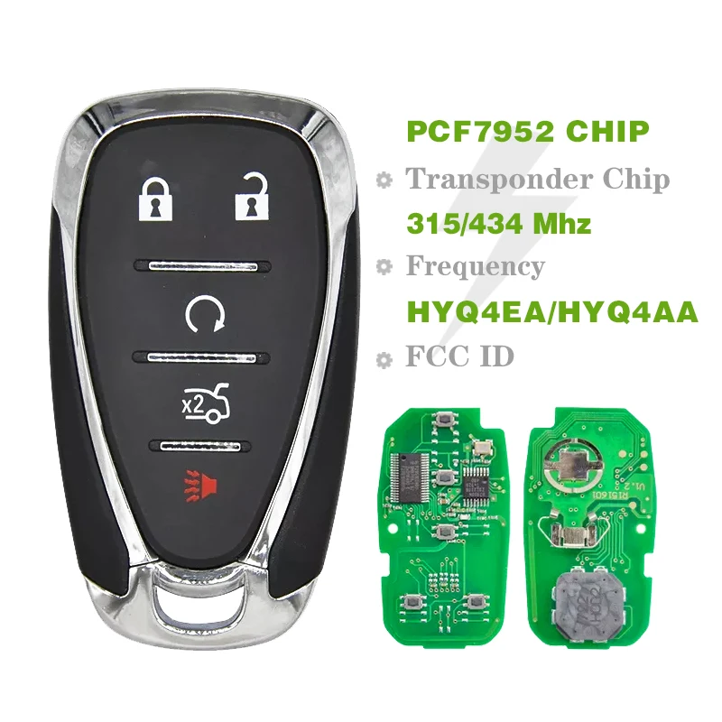 C-hevrolet Camaro равноденствие C-ruze Malibu Spark замена Смарт дистанционные брелки для ключей ID46 PCF7952 чип 315/434 МГц CN014082-H HYQ4EA HYQ4AA