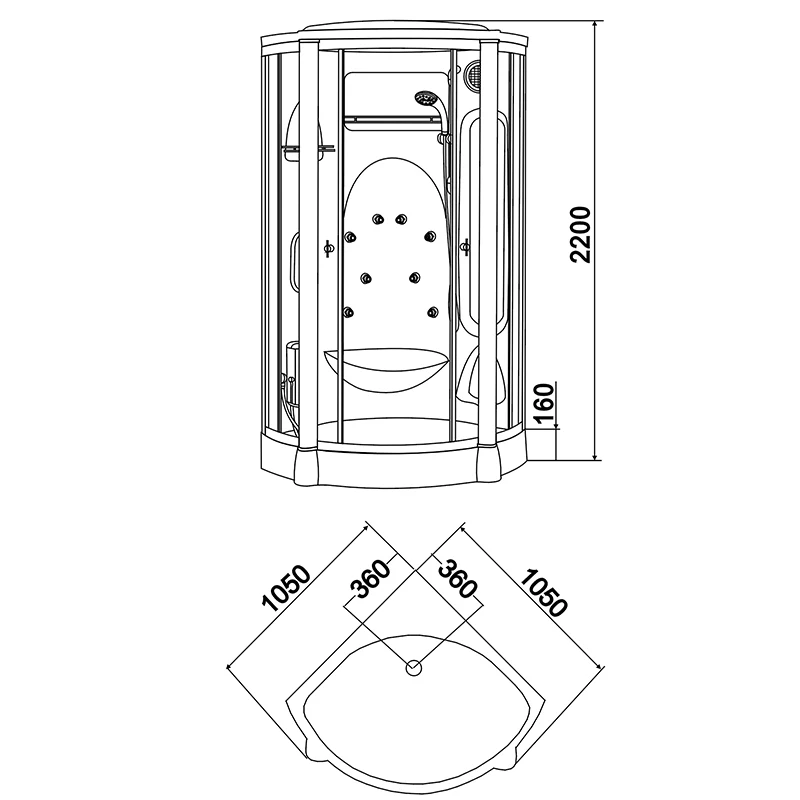 luxury bathroom steam bath sliding door shower room