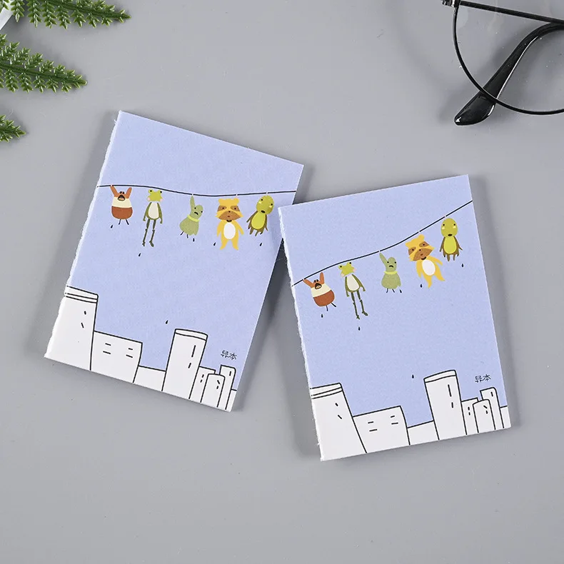 X1024 Cheap Gift Stationery Customized High Quality Mini Kraft Paper Blank Notebook For Students 130