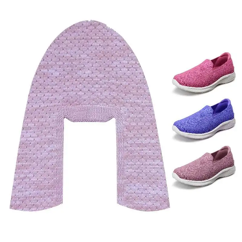 Custom Soft Mesh Shoe Vamp Casual Walking Sport Shoe Upper Breathable Fly Knitting Shoe Upper
