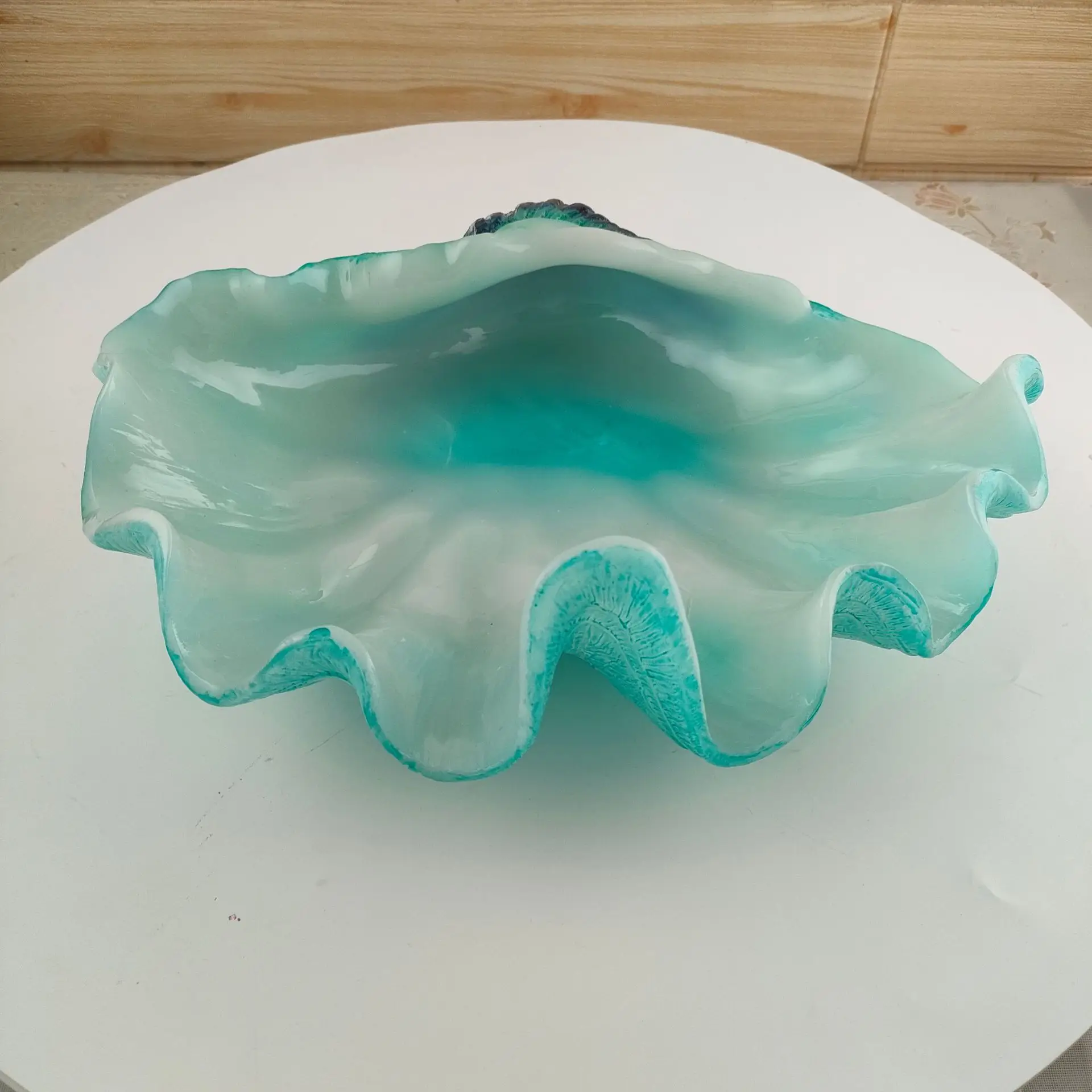 Ang Go Factory 11.5-14 Inch Resin Craft Plate Shell Bowl Dishes For Home Decoration