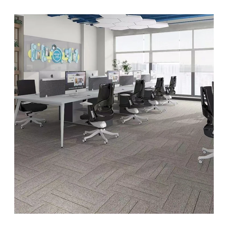 Hot Sale Decorative Bitumin Backing Square Office Tile Carpet For Commercial Spaces