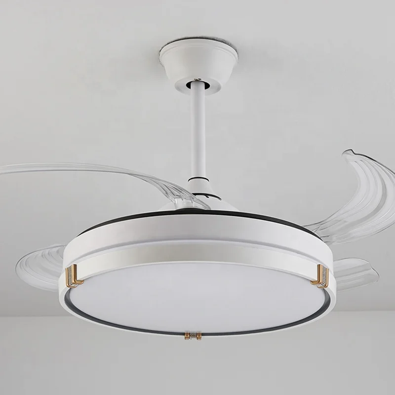 Y193 Modern remote control 42 inch bladeless 220v  ceiling fans with lights lamp led designer luz con ventilador oculto techo