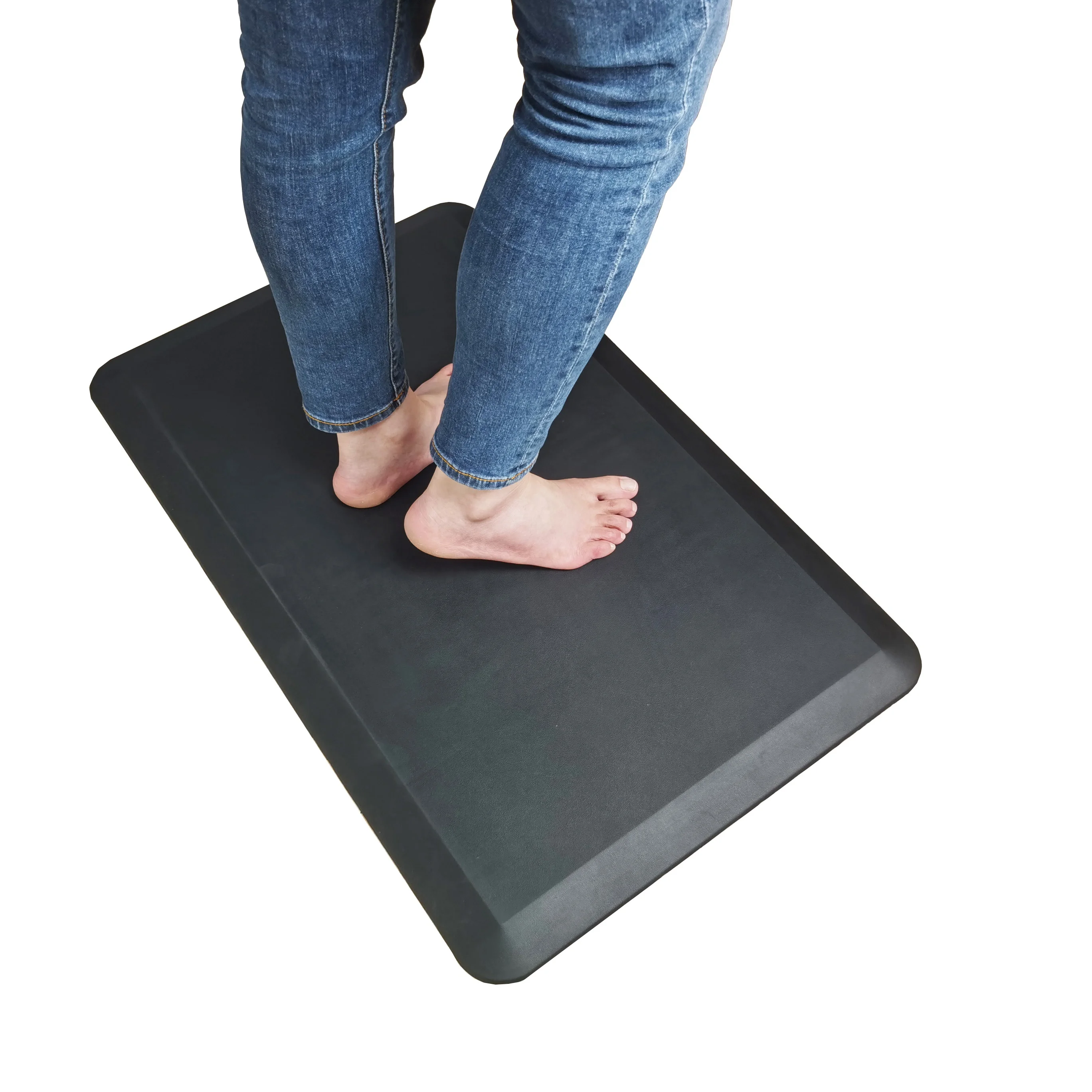 Step Mat SB8002 Eco-friendly PU Memory Foam 3/4' Thickness Plain Cushioned Polyurethane Mat Anti-fatigue Kitchen Mat