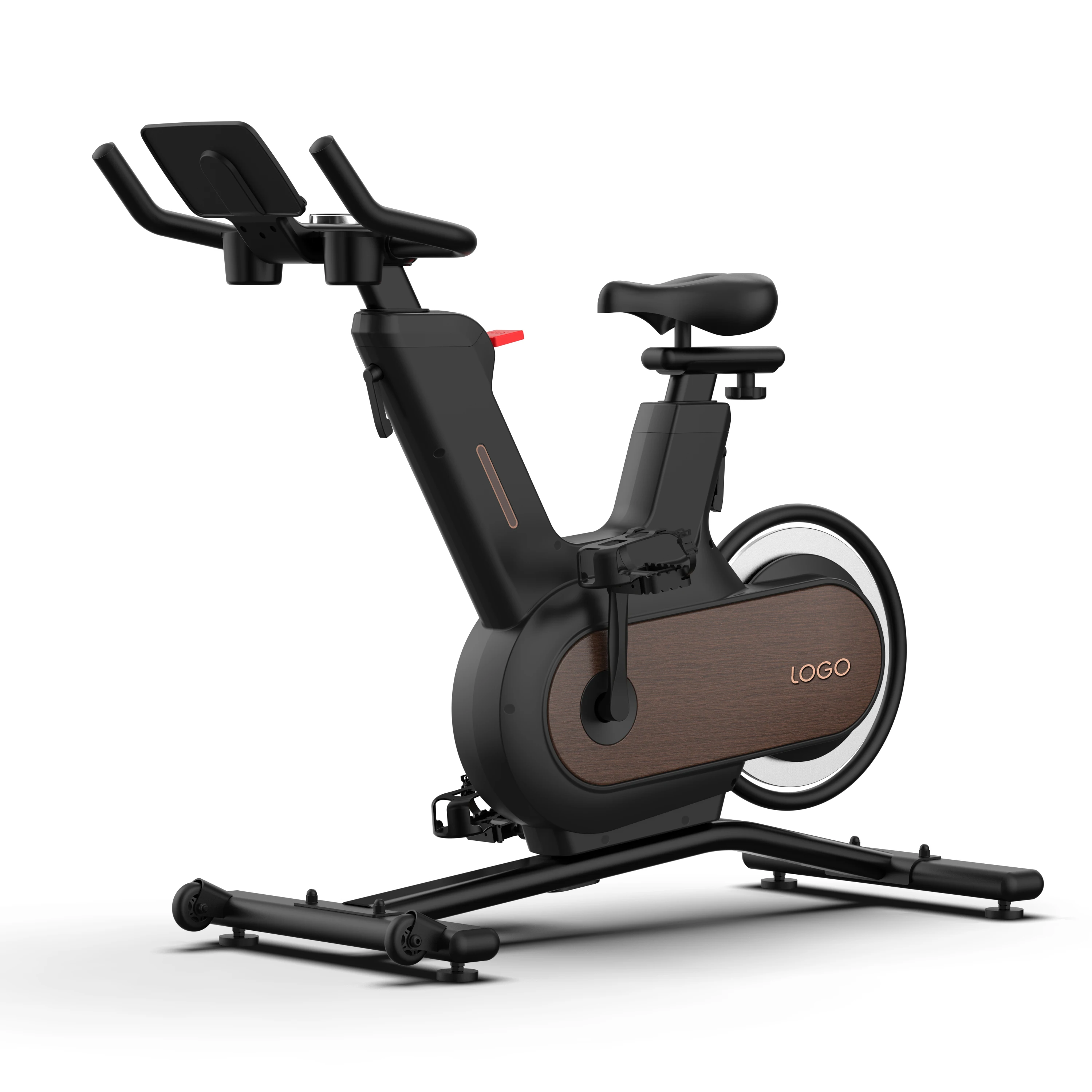 Professional Use Magnetic Exercise Fitness Indoor Cycle Body Fit Control Spinning Bike With Resistance Bands Inner System