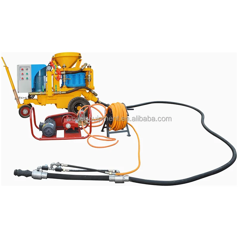 9m3/h Spraying Gunite Gunning Refractory Cement Sprayer Gun Dry-mix Shotcrete Fryer Machine