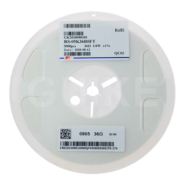 0805(2012) 1% 36R0 36R5 37R4 38R3 39R0 40R2-97R6 inductive power towercrane smd fuse wirewound cement images for resistor