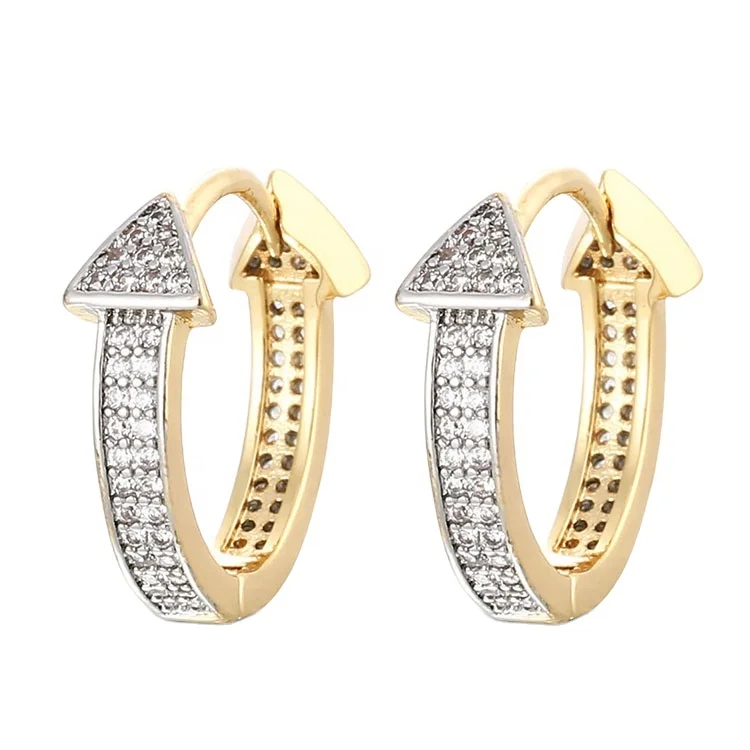 New Model Fashion Simple Women Gold Earrings Designs With Price