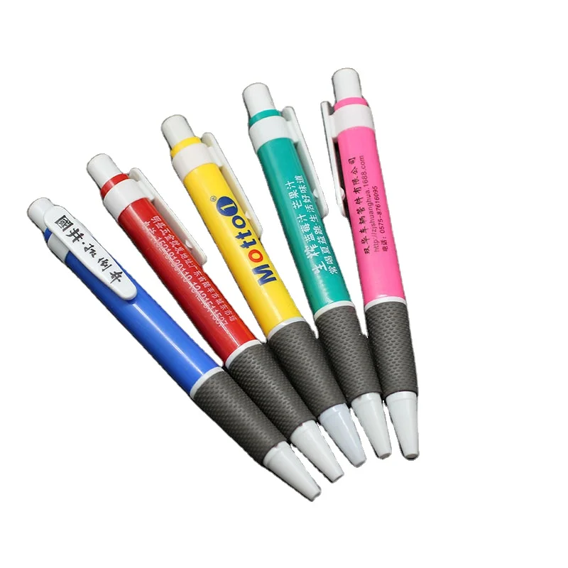 Customized  Multi-colored Plastic Ball-point Pen with QR code and Logo Customized