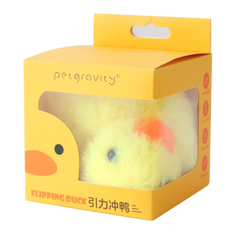 Flapping Duck Cat Toys Interactive Electric Bird Toys Washable  Plush With Catnip Vibration Sensor Cats Game Toy Kitten