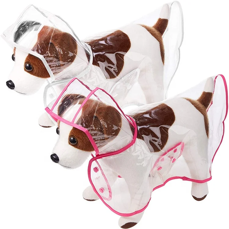 Dog Cats Apparel Clothes Outdoor Puppy Pet Raincoat Hooded Waterproof Jackets Pet Raincoat