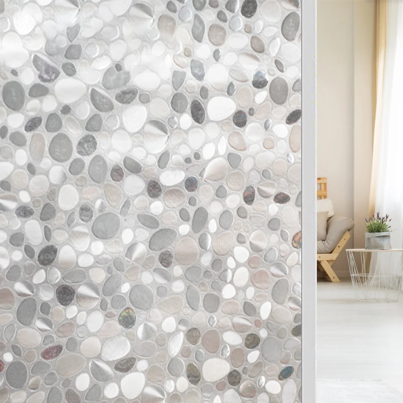 mosaic window sticker with static electricity adhesive free glass film transparent and Window Film For Reeded Glass