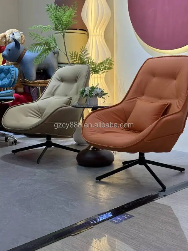 Living Room 360-degree Rotating Swivel Chair Relaxing for Adult Simple Home Office Hotel Furniture Luxury Single Recliner Chair