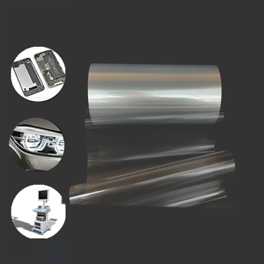 55mic PET films Electronic display surface protection pet roll film