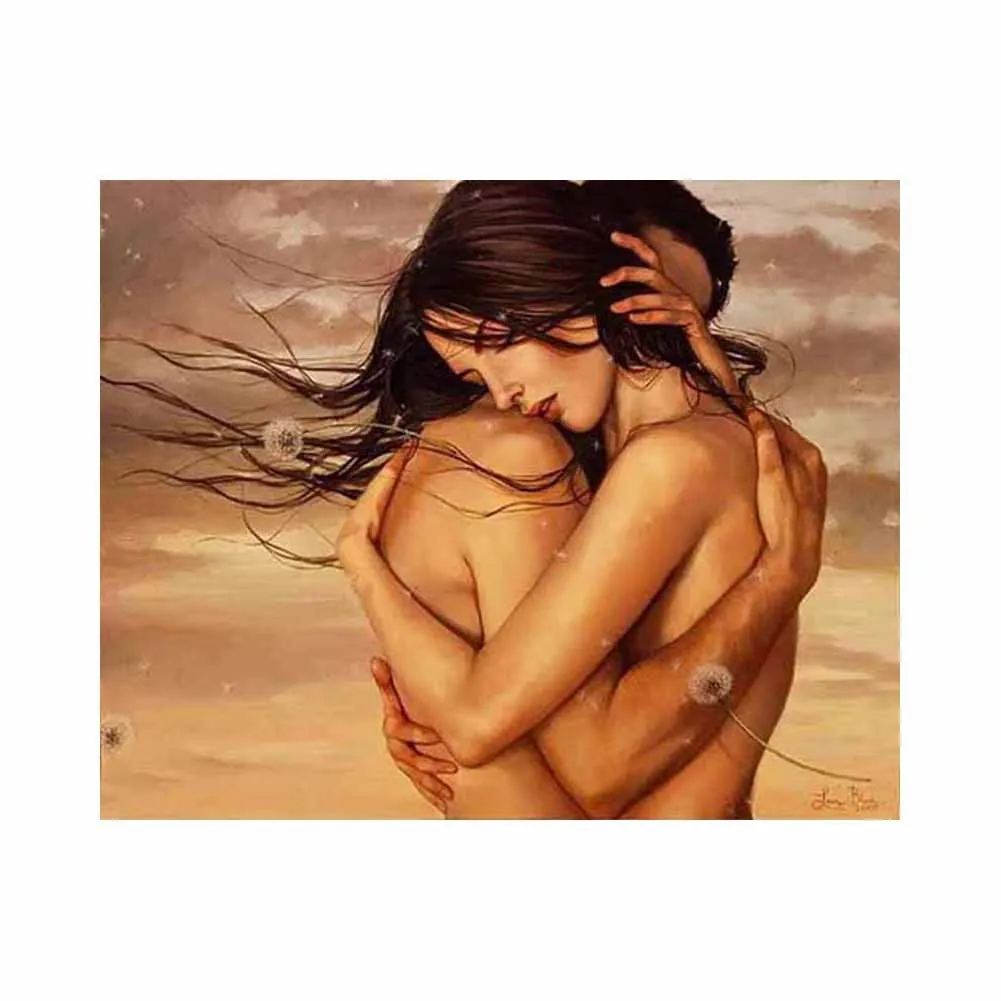 Beautiful Sexy Woman Canvas Wall Art Handpainted Diy Painting By Numbers Art For Living Room Decor
