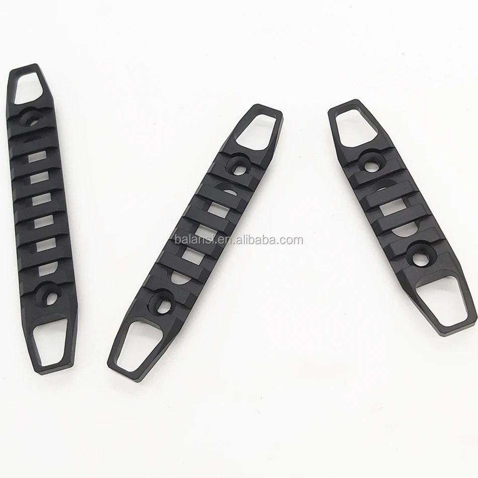 7 Slot MLOK Keymod Rail Base Segment Handguard Section Aircraft Grade Aluminum Picatinny Weaver for handguard