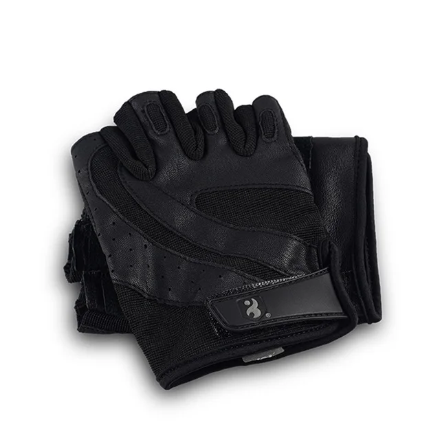 Fashion half finger body building training leather gym weight lifting  gloves