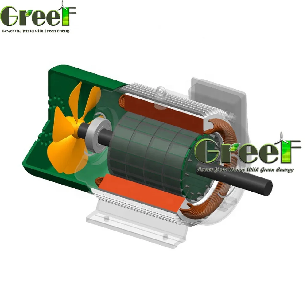 40 kw 375 rpm 3 phase ac low rpm Permanent Magnet Synchronous generator