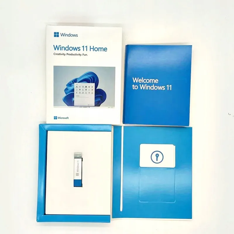 Win 11 Home USB Full Package Retail Key Label For  Muliti-Language Retail Key Win 11 Home DHL FEDEX Free Shipping