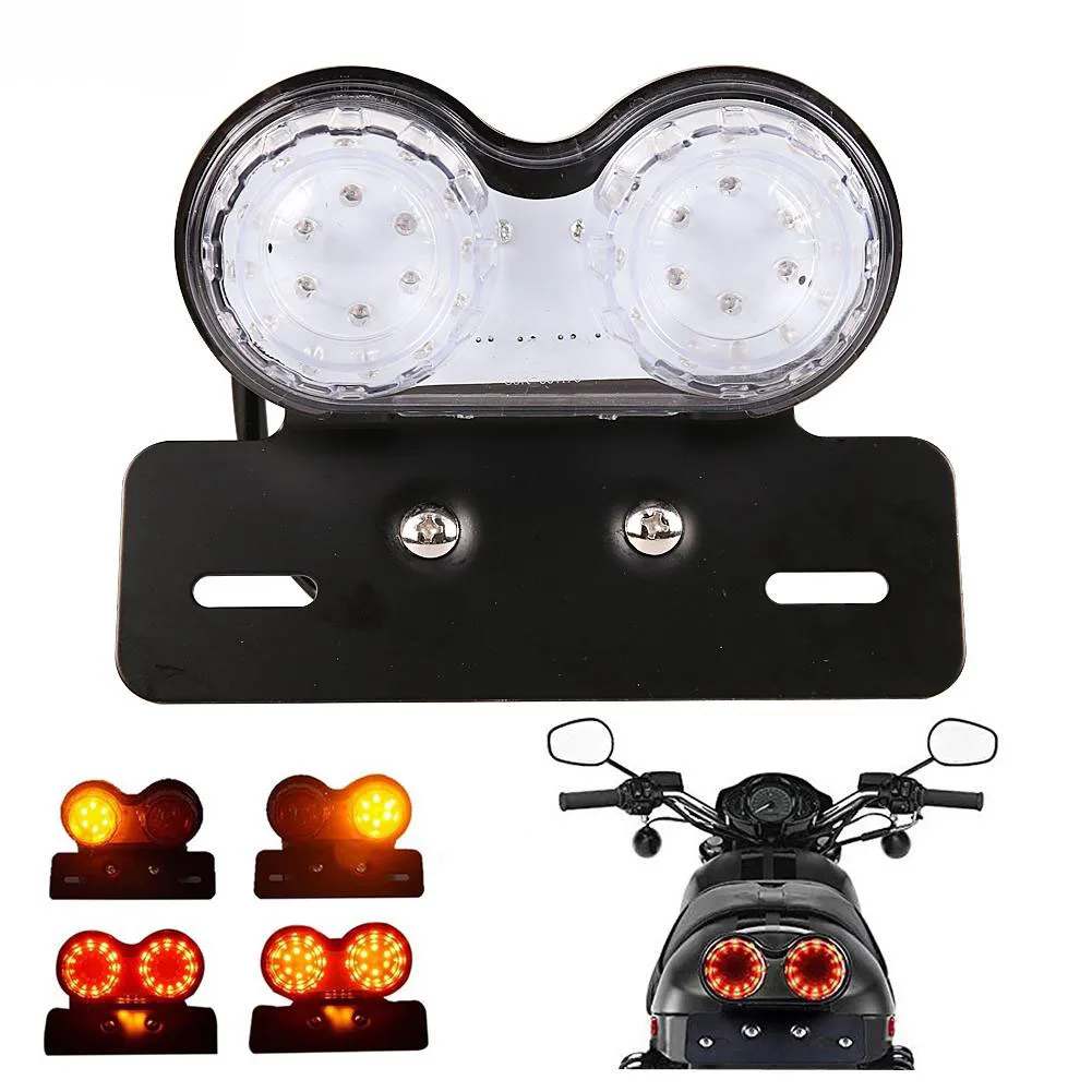 Motorcycle LED Tail Brake Turn Signals Light Headlights Headlamp For Dirt Bike Custom Chopper Cruiser Buggy
