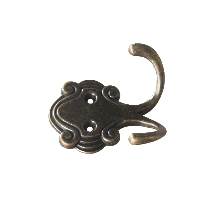 Creative Octopus Shaped Vintage Bronze Wall Mount Double Prongs Clothes Coat Towel Robe Organizer Hanging Hook