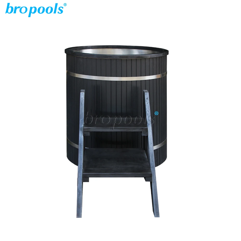 Bropool Factory Direct Smart Automatic App Controlled Cold Plunge Ice Bath Spa Tub Modern Design Outdoor Exterior Use Chiller
