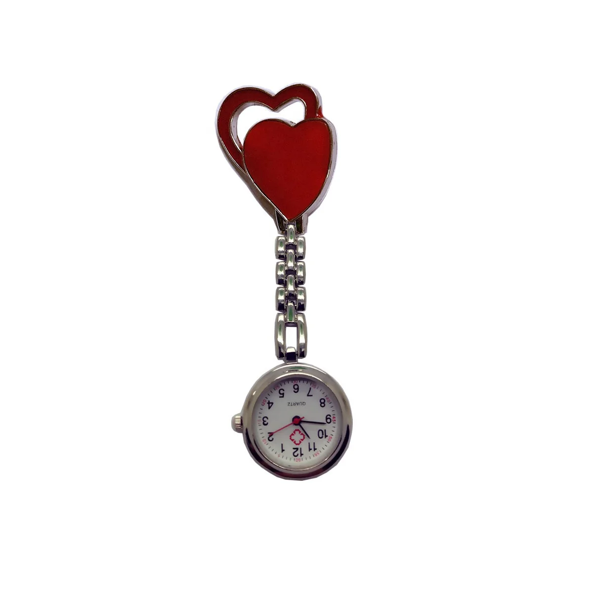 Wholesale Minimalist Metal Nurse Fob Watch Customized Quartz Pink Breast Watch For Nurse Reloj De Enfermera