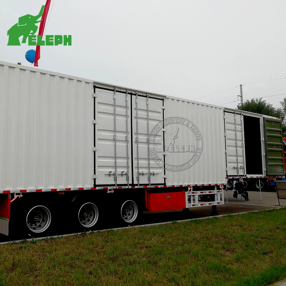 2024 New Trailer Box Long Distance Logistics Transport Trailer Cargo Truck Box Body For Trailer