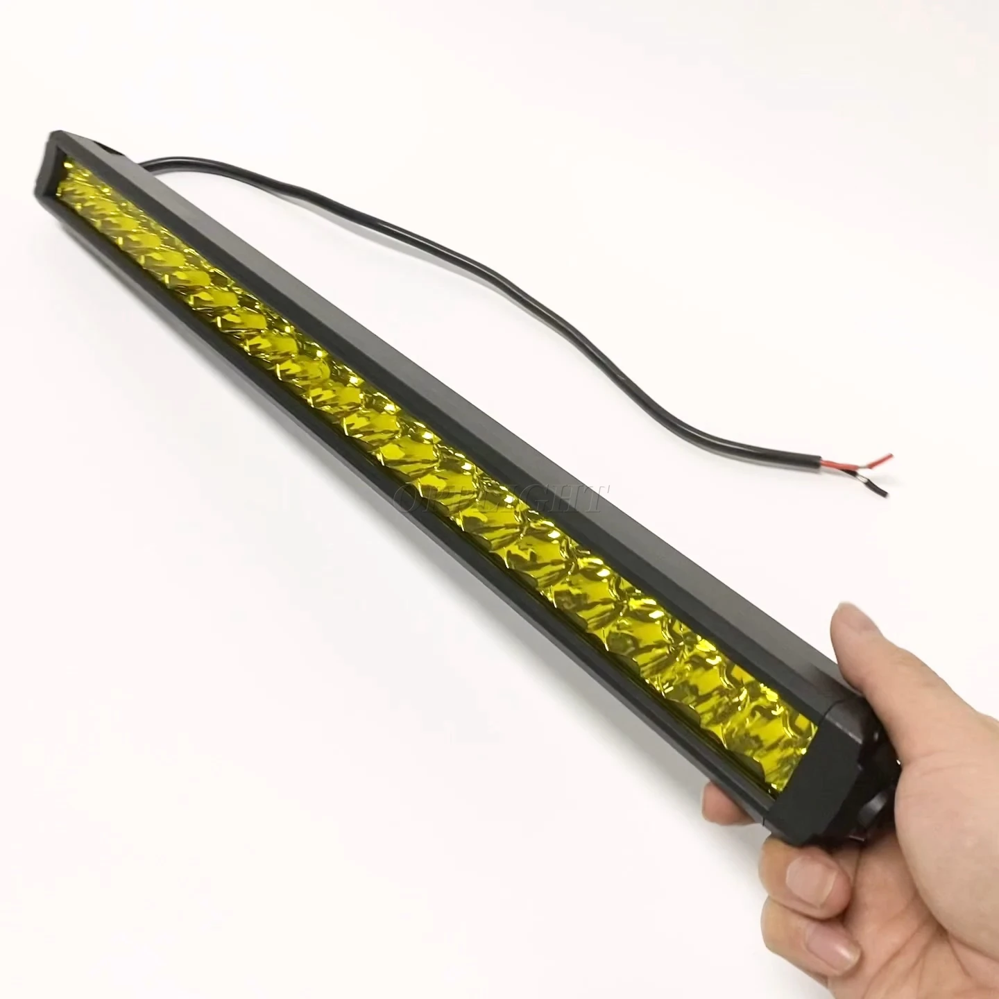 Мини Тонкий Янтарный светодиодный светильник 30 дюймов 150 Вт белый и янтарный мини-светильник для вождения Стробоскопическая световая сигнальная лампа двойного цвета