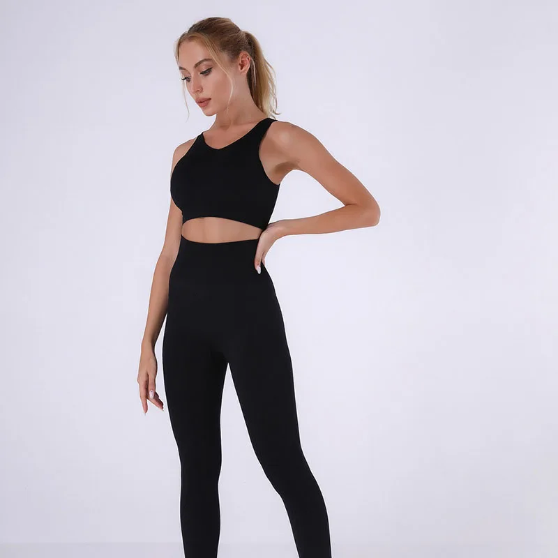 Hot Sale Wholesale Fitness Training Suit Women High Compression Gym Set Yoga Suit