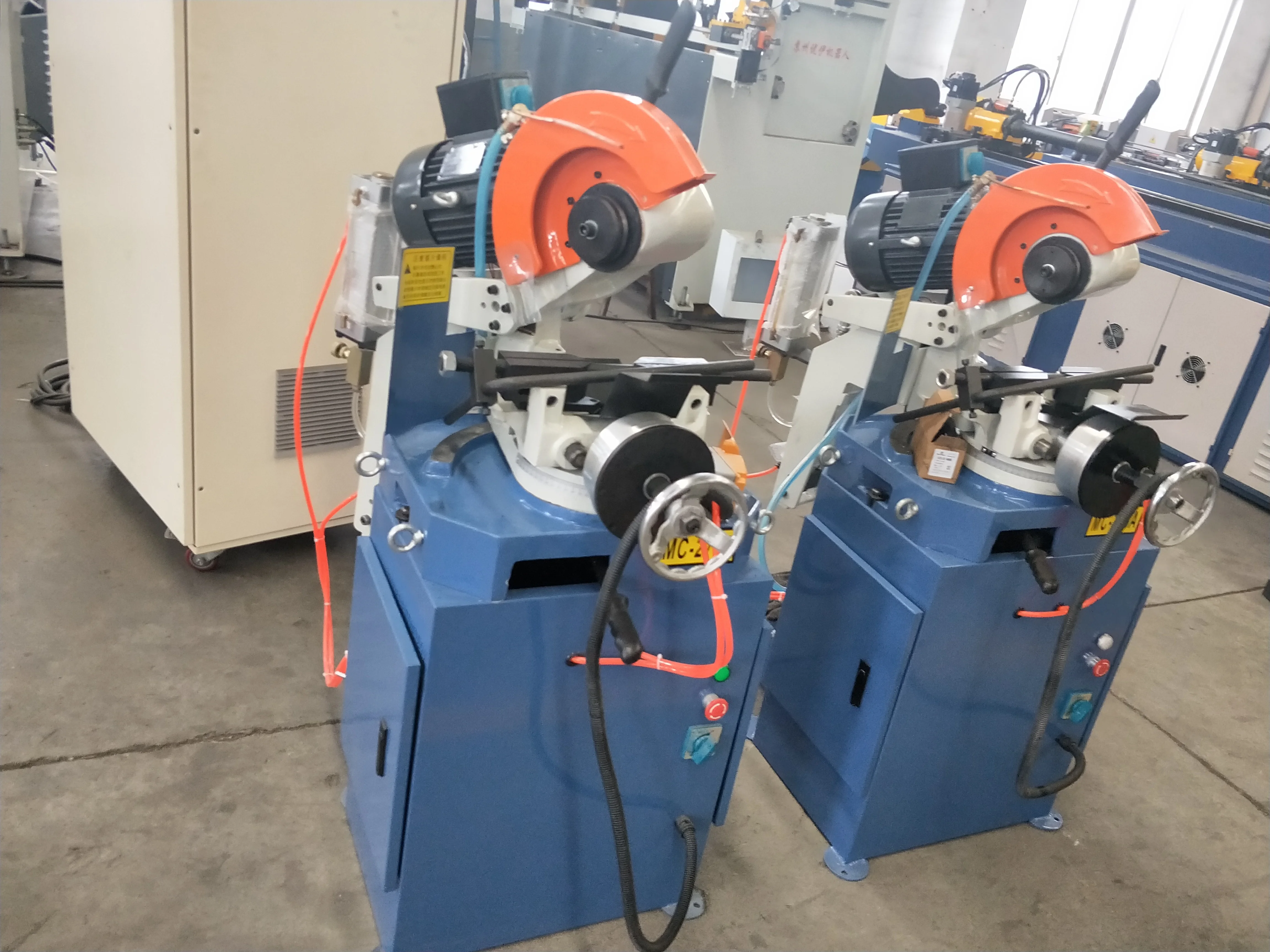 MC-315B semi automatic pipe cutting machine/rotary pipe cutter/metal steel pipe cutting band saw machine