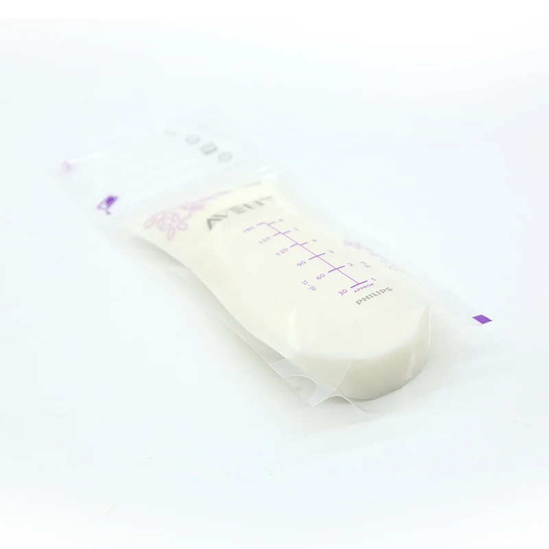 
Breastmilk Storage Bags With Double Zipper Price Food Grade pre-sterilized BPA free breast milk storage bag for immediate use 