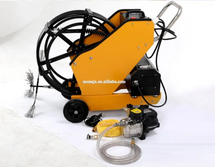 Kitchen grease ventilation air pipe duct cleaning machine equipment