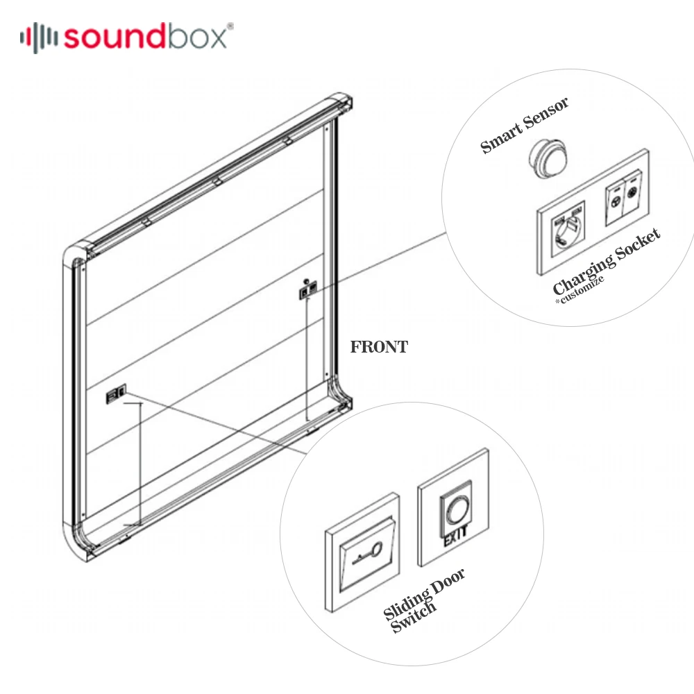 High Quality Soundproof Booth Music, Recording For Piano Training Mobile Soundproof 4 Person Office meeting Pod/