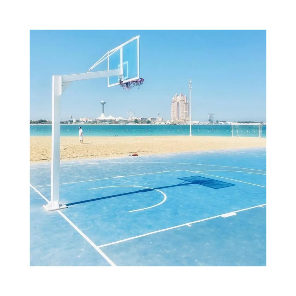 Adjustable Outdoor Basketball Board Playground Basketball tile Rubber Based Court Mat for Safe play floor for kids