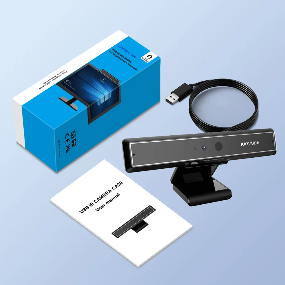 kaysuda CA20 usb 1080p login Face recognition windows hello webcam