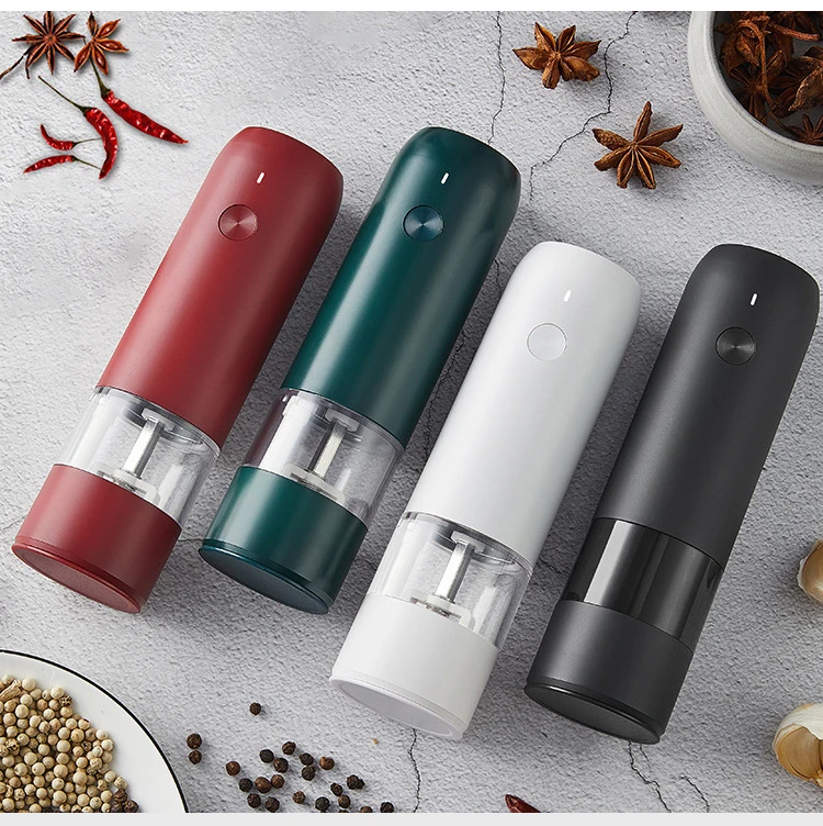 Made in China USB powered black ceramic core salt and pepper grinder